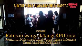 Tak Bisa "Coblos" karena Kurang Surat Suara, Ratusan Warga Pekanbaru Datangi KPU