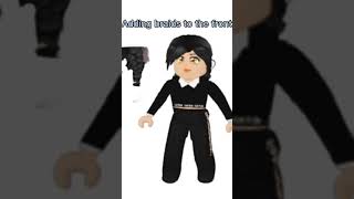 Make Wednesday in Roblox for my YouTube Thumbnail with Me #shorts #wednesday #roblox #adoptme