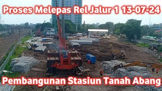 Update Pembangunan Stasiun Tanah Abang Ultimate Manggarai Melintas Kereta Airlangga