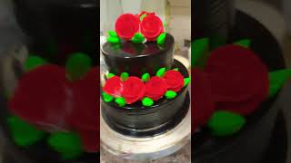 Beginner chocolate cake design and decoration #shorts #chocolatecake #ytshorts #cake #decoration