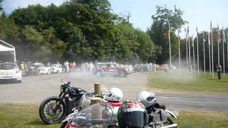 Kris Meeke doughnuts Goodwood Festival of Speed 2011 new MINI WRC