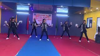 Aerobic dance by senior girls