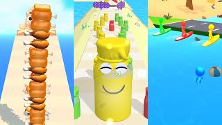 Juice Run, Sandwich Runners and Shape-shifting -  Android, iOS Gameplay