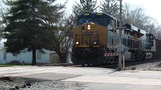 EB CSX Herzog Train in Fortville, IN 3/26/23