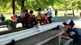 Cub Scout Pack 39 - Raingutter Regatta 2011 - Cory's Heat #2