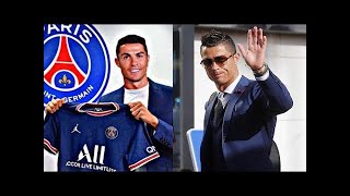 Cristiano Ronaldo chegando ao PSG