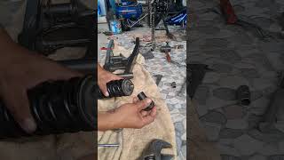 meninggikan shockbreaker belakang ninja r rr