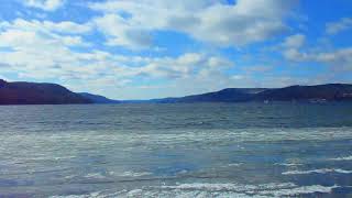 Otsego Lake Waves Crashing