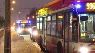 TTC Buses on Wilson Avenue