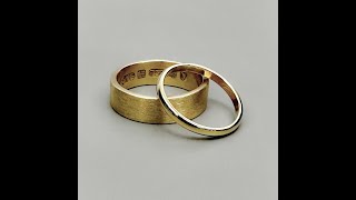 Bottlebee: Making a set of 18ct gold wedding rings