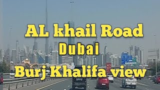 AL khail Road Dubai  Amazing  view۔ #dubai_Vlogs #uae #expo #dxb #burjKhalifa view #video #Road view