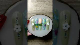 full video of this set on my channel! #nails #nailart #earthday #naillove #earthdaynails