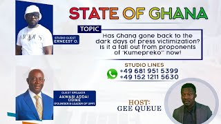 Has Ghana gone back to the dark days of press victimization? I Sate of Ghana live Stream News