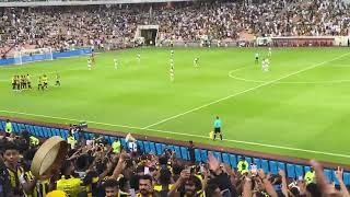 طرب رابطة الاتحاد خسران ي معاند بحر امام ضمك لحظة تسجيل الهدف الاول 💛🖤