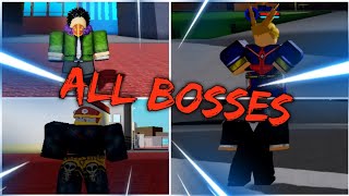 All The Bosses In Boku No Roblox | Boku No Roblox Remastered