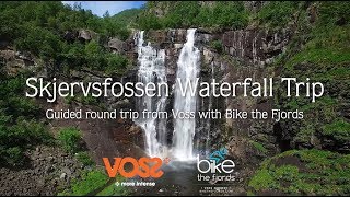 Biking to Skjervet Waterfall