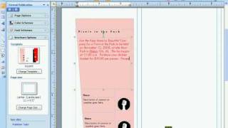 Create a brochure in Publisher 2007