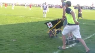 EPIC FAIL: Motorised wheelchair used as stretcher in Romania