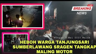 Penangkapan Maling Motor di Tanjungsari Sumberlawang Sragen