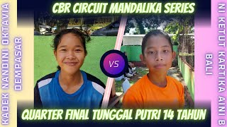 QF PI 14🎾 Ni Ketut kartika Aini Barata (Bali) vs Kadek Nandini Oktavia (DPSR) CBR Circuit Mandalika