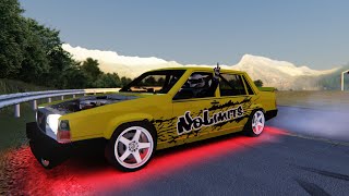 Assetto Corsa - VOLVO 740 DRIFTTIME Without Handbrake DRIFTING 4K VIDEO