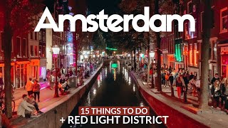 AMSTERDAM Travel Guide | 15 top things to do + Red Light District #shorts