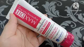 MAX DIF brightening Face wash review