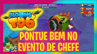 🎈COMO PONTUAR BEM NO DESAFIO DE CHEFE BTD6 - BLOONARIUS - EVENTO DE EQUIPE  #bloons #btd6 #glau.con🎈