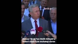 Mansur Yavaş’tan Melih Gökçek açıklaması: “Tedavi olursa ancak o zaman muhatap olurum”