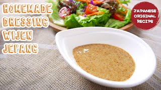 Homemade Dressing dengan Wigen Sangrai, Resep GOMA Dressing Jepang buat Salad