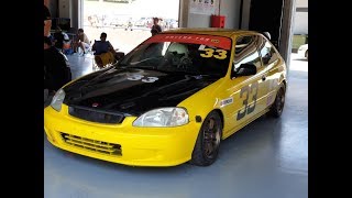 MSF 2019 Round 1 Race 1 | Street 1600 | Honda Civic EK B16B #33