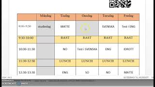 Läsa ett schema [Tigrina]