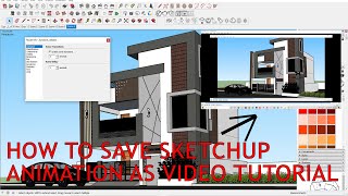 How to save sketchup animation as video