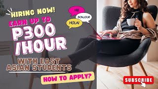 ESL COMPANIES WITH EAST ASIAN STUDENTS/ UP TO 300/HOUR / LIEZEL OH #workfromhome #onlineeslteacher