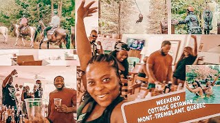 TRAVEL VLOG | Cottage/Lake house Weekend Getaway; ZIP-LINING, HORSEBACK RIDING, HIKING & MORE