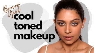 brown girl cool toned makeup