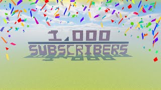 1,000 Subscribers!