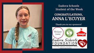 Student of the Week: Anna L'Ecuyer