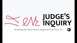 Breaking the 2023 Denver Regional Final Floor Tie