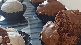 ڨاطو البنيون  ذوق هبال فيريرو روشي gâteau sans cuisson noix de coco et chocolat  رfererro