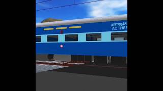 Indian train crossing3d double icf train Level crossing game