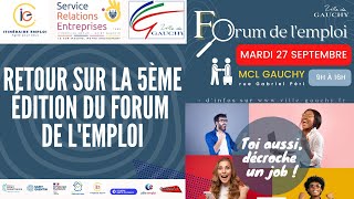 Reportage sur la 5ème édition du forum de l'emploi de la ville de Gauchy le 27 septembre 2022