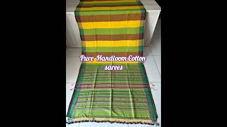 Pure Handloom Cotton sarees/To make it yours 9810207913#indianattire#prideof india#saree#shortvideo