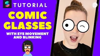 3D Comic Glasses with Eye Movement [Spark AR Tutorial]