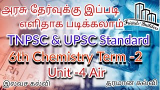 TNPSC & UPSC / 6th Chemistry / Term 2 / unit 4 Air