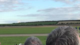 Spitfire take off at Duxford Battle of Britain airshow 2015