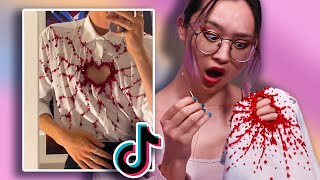 De VIRAL HEART CUTOUT BLOUSE MAKEN van TikTok!