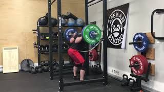 1/17/18 Squat (Pin-Full) 285x4 @9.5 ws 6/6