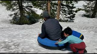 Snow tubing with Daddymomaddy