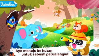 PETUALANGAN PANDA KIKI BERSAMA BINATANG HUTAN PINTAR YANG SUKA MEMBANTU | KARTUN | BABYBUS INDONESIA